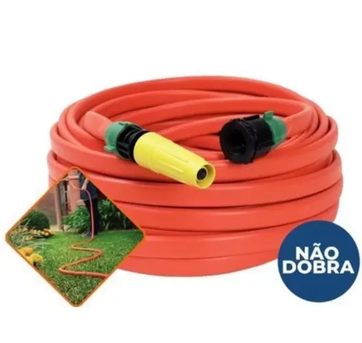 Mangueira de Jardim Flexível Lisa Chata Flat, 20 metros