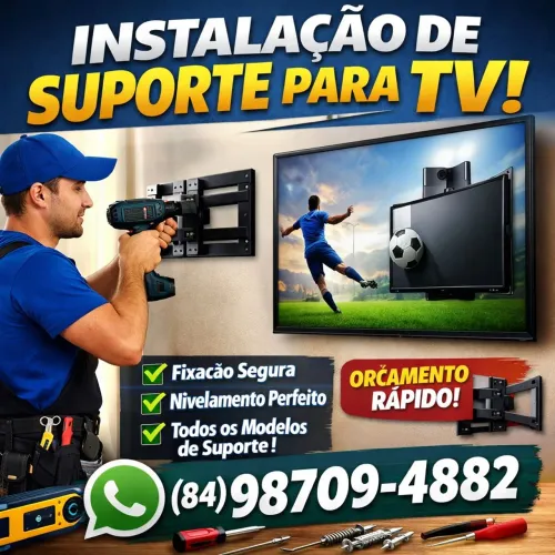 Suporte para TV - venda e instalação