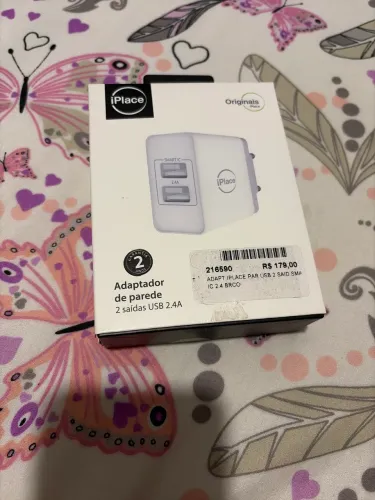 Adaptador de parede com 2 saídas 