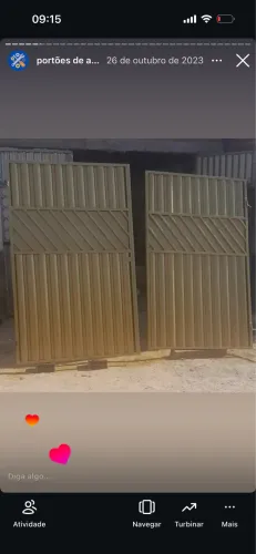 Portões de aço galvanizado