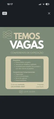 Vaga de emprego