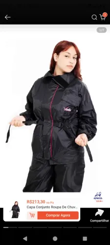 Capa de chuva para Moto.