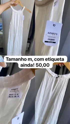 Vendo vestido branco tamanho m 