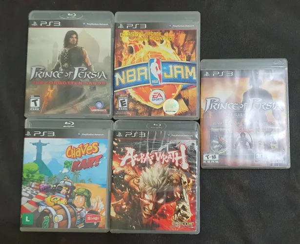 5 jogos de ps3 ( olx pay )