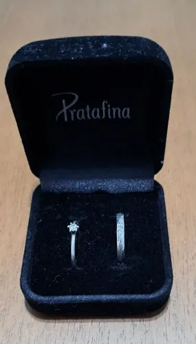 Vendo Aliança da Prata Fina+ Anel tam 14