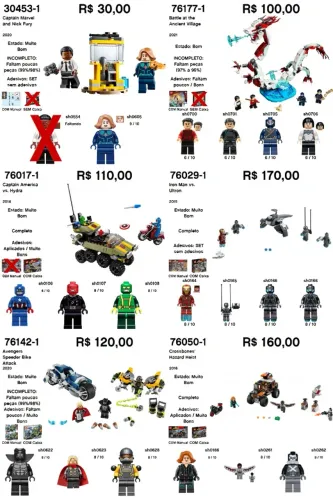 LEGO 30453-1 76177-1 76017-1 76029-1 76142-1 76050-1 76020-1 76079-1 76007-1