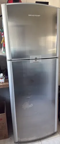 GELADEIRA FROST FREE BRASTEMP INOX 433 LITROS USADA