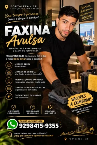 Faxina avulsa em fortaleza