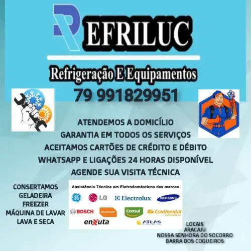 Conserto de geladeira e máquina de lavar e freezer (visita a domicílio)