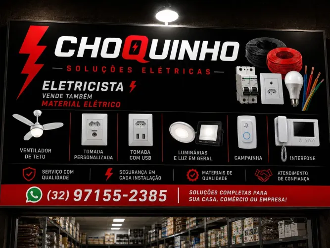 Soluções elétricas material eletrtricista 24 horas BH e grande bh<br>? Eletricista 24 horas