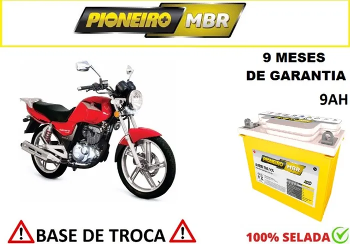 Bateria Automotiva Suzuki 150S Pioneiro 9Ah 12v 