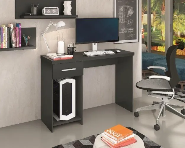 Escrivaninha / Mesa de computador mod Canada com 01 gaveta = Frete grátis!