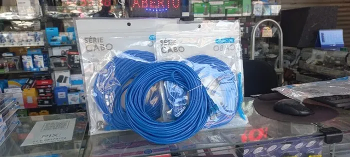 Cabo de Rede 10m It Blue  (Honestidade e Qualidade Distribuidora JK Eletrônicos)