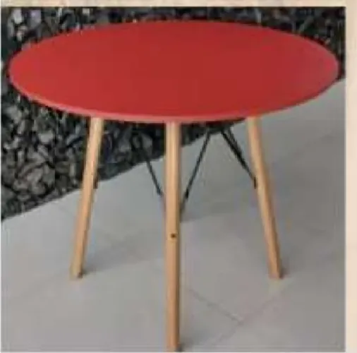 Mesa Redonda Eames Eiffel Preta