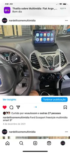 Central multimídia  Ford Ecosport  New Fiesta 