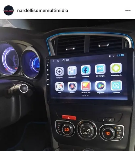 Central multimídia  Citröen c4 lounge smart com CarPlay 