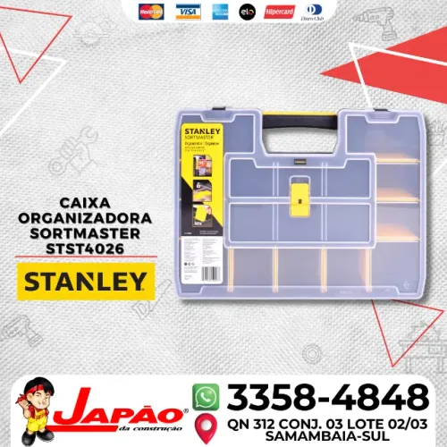 Caixa Organizadora Sortmaster STST14026 Stanley Oferta Por Tempo Limitado