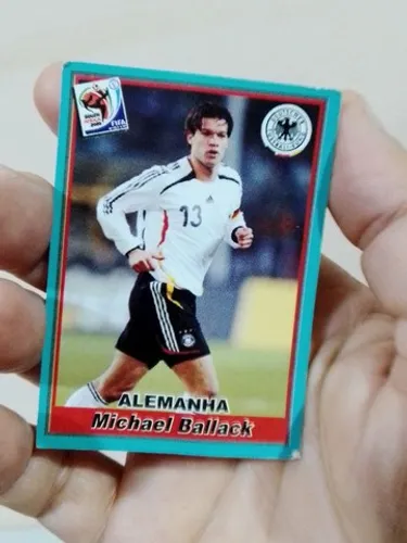 Card FIFA World Cup África do Sul de 2010 de Michael Ballack da Alemanha com ranhuras