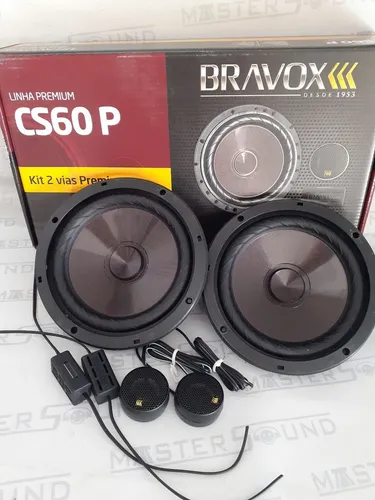 Kit 2 vias. Bravox Premium. CS60 P. 6". 60RMS. Garantia. Novo. Instalado. 