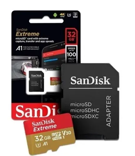 Cartão de Memória 32GB SanDisk MicroSD Extreme