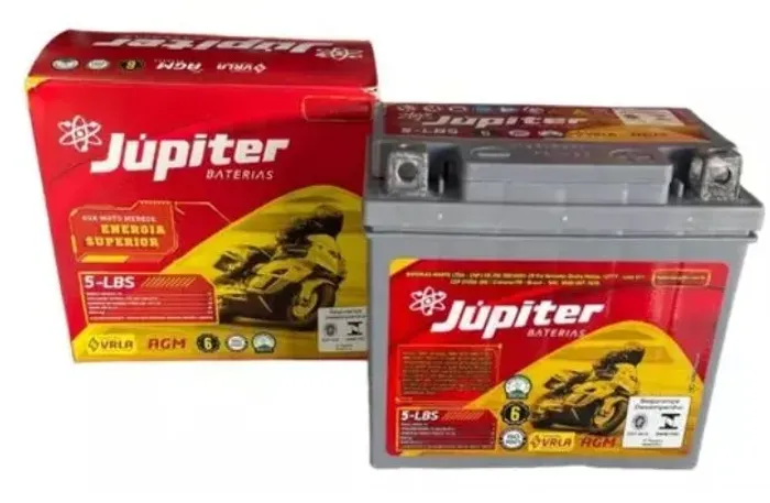 Bateria 5 Amperes para motos Jupiter lbs-5 a base de troca