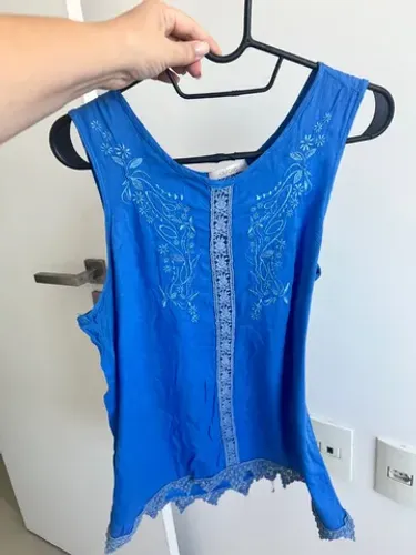Blusa batinha azul