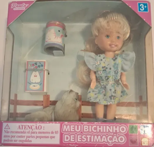 Boneca Paula Collection Meu Bichinho de Estimação