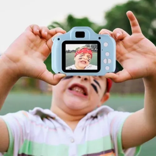Mini Câmera fotográfica Infantil Digital Filmadora/Fotografa E Filma-Tira Foto De Verdade 