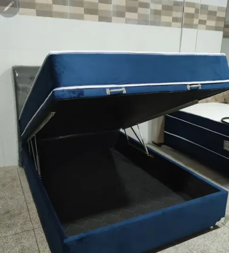 Cama box casal com Baú 
