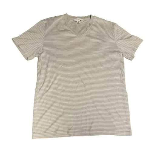 Camiseta Calvin Klein Original Listrada Elastano Body Fit 100% Algodão Importada Tamanho M