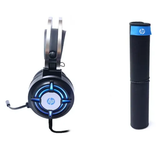 Combo Gamer HP Teclado Mecânico Switch Blue Mouse Headset c/ Adaptador Mouse pad - WZetta