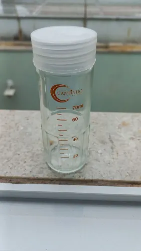 Kit de vidros para armazenamento de leite "cantinho da mamãe"