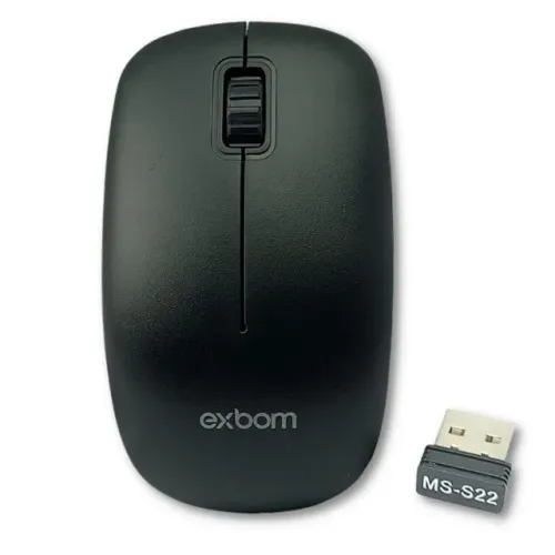 Mouse Sem Fio Exbom MS-S22 1000DPI - WZetta
