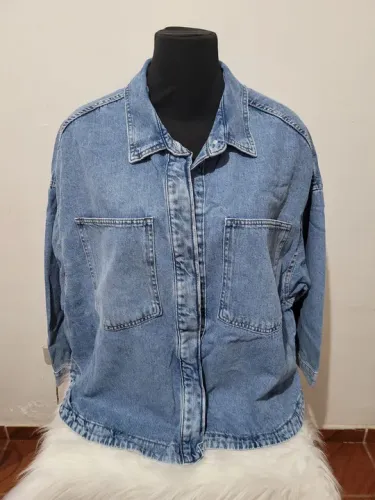 Jaqueta jeans curve plus size G2 