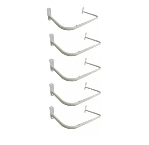 Arara De Parede Para Roupa Casa Loja Reta 1 Metro Kit C/ 5