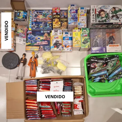 Lote de itens colecionáveis, RPG, Action Figures, Brinquedos, TCG, Geek