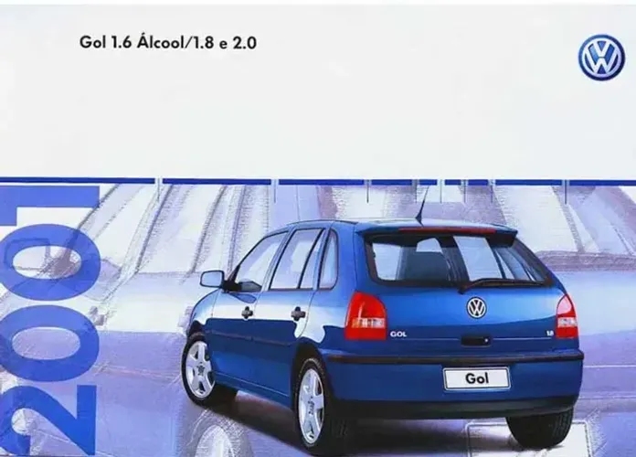 Folder / Catálogo VW Gol 1.6, 1.8 e 2.0 Geração 3 - 2001