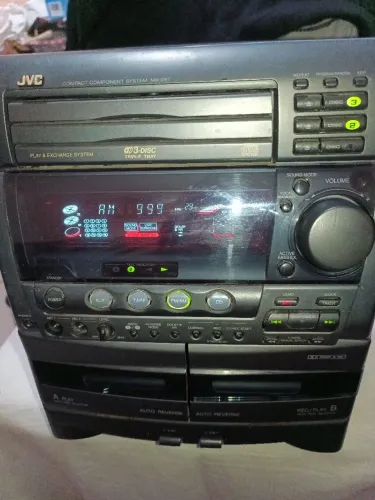 Aparelho de Som JVC MX-DS5T p/restaurar 