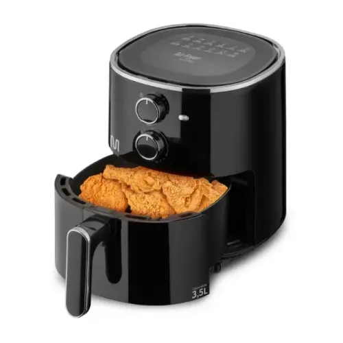 Fritadeira Airfryer 3,5L 1500W Preta Black Piano 200ºC 220V