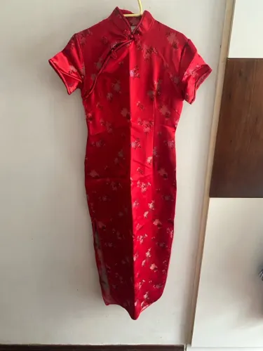 Vestido Chinês Tradicional Vermelho