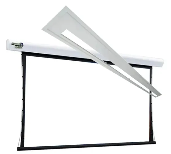 Tela Retrátil Elétrica Tensionada C/moldura P/gesso sem controle