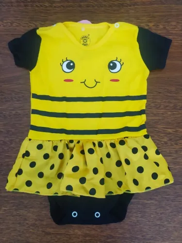 Body Temático Para Bebê Abelinha Da Looney Baby - Tamanho P