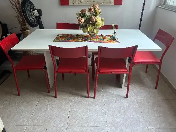 Mesa de Jantar Tok&Stok 6 cadeiras 