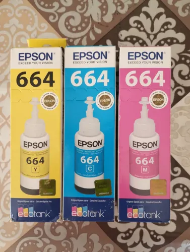 Kit com 3 Refis de Tinta Ecotank Epson 664 - VENCIDOS