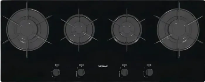 COOKTOP venaz Linear 4 queimadores 220V<br>Preto 110v 24629