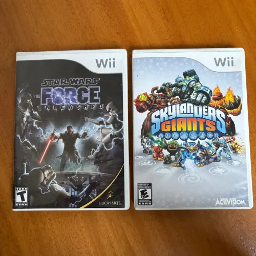 Jogos Wii: Star Wars e Skylanders Giants
