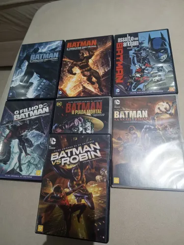 Pack DVD Batman Cavaleiro das trevas 1 e 2 e mais títulos coleção fechada a venda