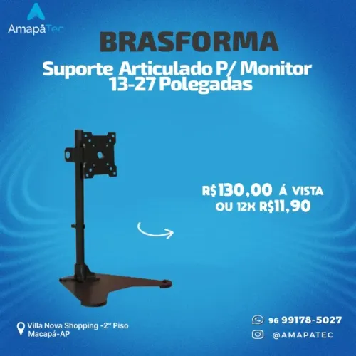 Suporte De Mesa Para Monitor De 13 Até 27