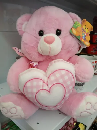 Urso pelúcia rosa
