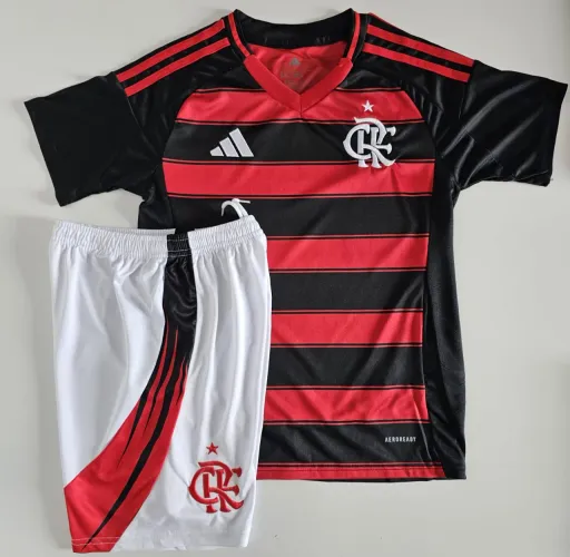 Conjunto infantil do Flamengo 2025 - Pronta entrega